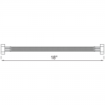 FP-8202-SP สายน้ำดี สเตนเลสแบบถัก 18 นิ้ว *คลิกดูรายละเอียดเพิ่มเติม