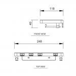 FA-7302 : PLUS ONE ที่ใส่แปรงสีฟัน พร้อมที่วางของ รุ่น พลัสวัน