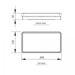 FA-2302 : PLUS ONE ที่ใส่กระดาษชำระแบบคู่ พร้อมที่วางของ รุ่น พลัสวัน