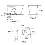 2225SC-WT-0 โถสุขภัณฑ์แบบฟลัชวาล์ว รุ่น Acacia 