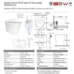 3226VR-WT-0 โถสุขภัณฑ์แบบตั้งพื้น รุ่น Signature ใช้น้ำ 3/4.5 ลิตร พร้อมอุปกรณ์ฟลัชวาล์ว ปุ่มกดแบบกลม