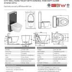 3119YB1-WT-0 สุขภัณฑ์แบบแขวนผนัง รุ่น City ใช้น้ำ 3/4.5 ลิตร พร้อมแทงค์ฝังกำแพง