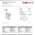 2491/SC-WT-0 สุขภัณฑ์แบบใช้ฟลัชวาล์ว รุ่น New Sibia-S ใช้น้ำ 6 ลิตร