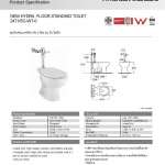 2471/SC-WT-0 สุขภัณฑ์แบบใช้ฟลัชวาล์ว รุ่น New hydra ใช้น้ำ 6 ลิตร