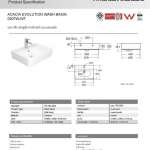 0507W-WT-0 อ่างล้างหน้าแบบแขวนผนัง รุ่น Acacia Evolution