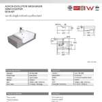 0519-WT อ่างล้างหน้าแบบครึ่งเคาน์เตอร์ รุ่น Acacia Evolution