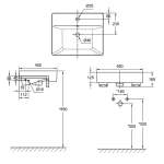 WP-F419-WT อ่างล้างหน้าแบบครึ่งเคาน์เตอร์ รุ่น Acacia Supasleek