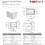 0707-WT ขาตั้งอ่างล้างหน้าแบบตั้งลอย รุ่น Acacia Evolution*คลิกดูรายละเอียดเพิ่มเติม