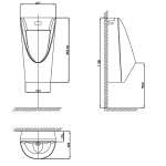 CCAS6507-3100410C0 โถปัสสาวะชายแบบเซ็นเซอร์ รุ่น Concept (DC)