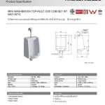 6401-WT-0 โถปัสสาวะชายแบบแขวนผนัง พร้อมอุปกรณ์ฟลัชวาล์ว (ท่อน้ำเข้าด้านบน) รุ่น Mini Washbrook