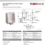 6502-WT-0 โถปัสสาวะชายแบบแขวนผนัง รุ่น New Washbrook