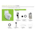 600W46SG-NCL WDI SINGLE FLUSH 6L For Active/Activa  