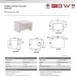 9253-WT ที่ใส่กระดาษชำระ สีขาว รุ่น Romica