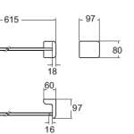9254-WT ราวแขวนผ้า รุ่น Romica