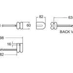 9337-WT ราวแขวนผ้า รุ่น Adola 