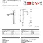 A-1308-10 ก๊อกน้ำเย็นอ่างล้างหน้าแบบทรงสูง รุ่น Acacia Evolution