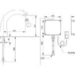 A-8815-10-LE ก๊อกน้ำเย็นอ่างล้างหน้าอัตโนมัติ รุ่น Selectronic Caste Spout 