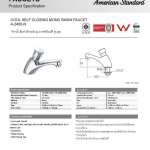 A-2400-N ก๊อกน้ำเย็นอ่างล้างหน้าแบบกดอัตโนมัติ รุ่น Cool