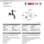 A-TJ69-10 ก๊อกน้ำเย็นล้างพื้นแบบติดผนัง รุ่น Tubo