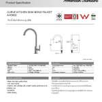 A-K5602 ก๊อกน้ำเย็นอ่างล้างจาน รุ่น Curve