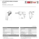 A-J54-10 ก๊อกน้ำเย็นยืนอาบแบบติดผนัง รุ่น Lift