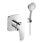 A-1726-10-A ก๊อกน้ำเย็นยืนอาบแบบติดผนัง พร้อมชุดฝักบัวสายอ่อน รุ่น Signature 0