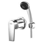 A-2283-10-A ก๊อกน้ำเย็นยืนอาบแบบติดผนัง พร้อมชุดฝักบัวสายอ่อน รุ่น Onyx Mono 0