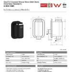 A-2825-10BK ก๊อกน้ำเย็นยืนอาบติดผนัง แบบกด รุ่น EasyFLO สีดำด้าน