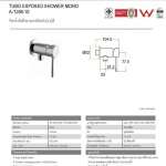 A-TJ66-10 ก๊อกน้ำเย็นยืนอาบแบบติดผนัง รุ่น Tubo