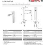 A-1302-110 ก๊อกผสมอ่างล้างหน้าแบบทรงสูง รุ่น Acacia Evolution (พร้อมสะดืออ่างและสต็อปวาล์ว)