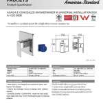 A-1322-500B ก๊อกผสมยืนอาบแบบฝังผนัง รุ่น Acacia Evolution (พร้อม Universal Installation Box)
