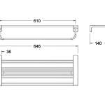 K-1395-53-N ชั้นวางผ้า 60 ซม.รุ่น Acacia Evolution