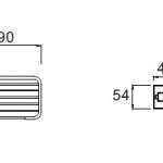 K-2501-54-N ตะแกรงใส่สบู่ รุ่น Concept Square