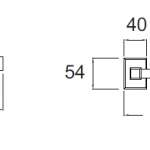 K-2501-56-N ที่ใส่กระดาษชำระแบบแท่ง (แนวนอน) รุ่น Concept Square