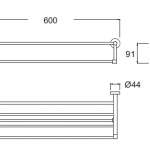 K-2801-53-N ที่วางผ้า 60 ซม. รุ่น Concept Round