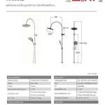 A-6110-978-902 ชุดฝักบัวเรนชาวเวอร์ รุ่น Moonshadow D220 (ไม่รวมก๊อกผสมยืนอาบ)