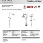 A-6110-978-906 ชุดฝักบัวเรนชาวเวอร์ รุ่น Moonshadow H20S (ไม่รวมก๊อกผสมยืนอาบ)