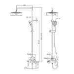 A-6110-978-909WK ก๊อกผสมพร้อมชุดเรนชาวเวอร์ รุ่น Signature