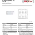 A-952-229 หัวฝักบัวเรนชาวเวอร์ ขนาด 30 x 30 ซม. รุ่น IDS300S