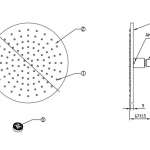 F40005-CHADY หัวฝักบัวเรนชาวเวอร์ทองเหลือง แบบกลม ขนาด 10 นิ้ว มี Air-in (ไม่รวมก้านฝักบัว)
