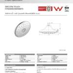 FFASS056-000500BT0 หัวฝักบัวอาบน้ำ 4 ฟังก์ชั่น พร้อมเทคโนโลยี Touch รุ่น Spectra Touch 