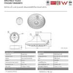 FFASS057-000500BT0 หัวฝักบัวอาบน้ำ 4 ฟังก์ชั่น พร้อมเทคโนโลยี Touch  และควบคุมด้วยรีโมทคอนโทรล รุ่น Spectra Touch