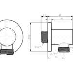 FFAS9140-000500BT0 ข้อต่อฝักบัวสายอ่อน (แบบกลม)