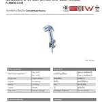 A-4800-B-CH-N หัวสายฉีดชำระ สีโครเมี่ยม รุ่น Douche (ไม่รวมสายและขอแขวน) 