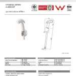 A-4800-WT ชุดสายฉีดชำระ พร้อมสาย PVC สีขาว รุ่น Douche 0