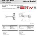 A-8104-N ท่อน้ำทิ้งอ่างล้างหน้าแบบกระปุก ยาว 33.5 ซม.(วัสดุ ABS) 0