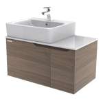 CLBF800-CBAF ตู้เฟอร์นิเจอร์แบบแขวนผนัง รุ่น Concept 800 สี Combi Brown