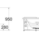 7290100-WT อ่างอาบน้ำระบบน้ำวน พร้อมหมอน รุ่น Tizio 
