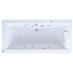 8290100-WT อ่างอาบน้ำระบบน้ำวน พร้อมหมอน รุ่น Plaza 0