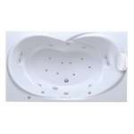 7282-WT อ่างอาบน้ำระบบน้ำวน พร้อมอัดอากาศและหมอน รุ่น Savona 0